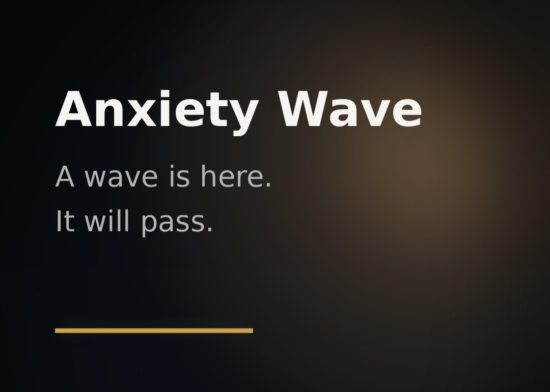 When Anxiety Comes in Waves: A Gentle Way to Ride It Out